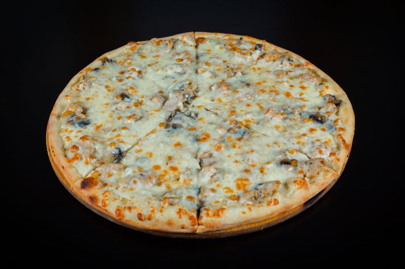 Truffle mushroom gourmet pizza with premium toppings